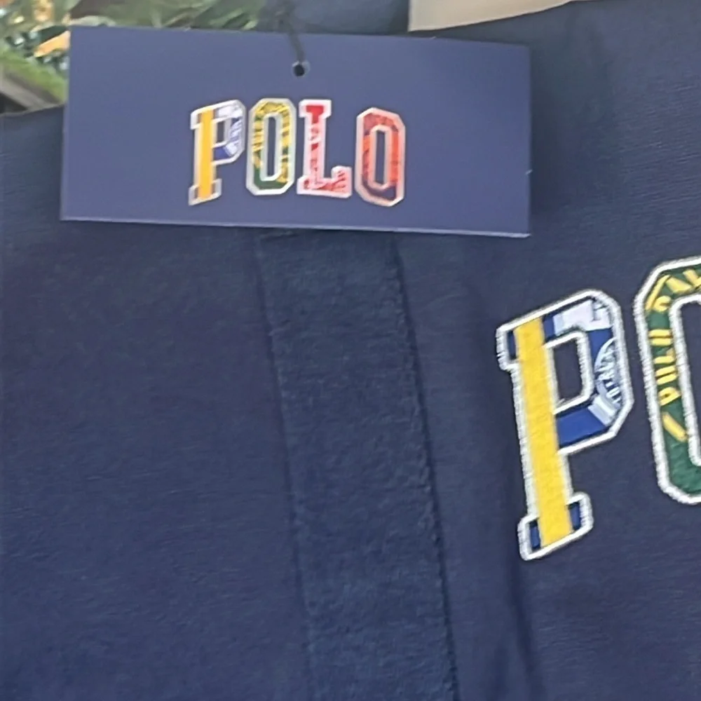 Brand New Polo Ralph Lauren Blue Duffle Bag w/ Embroidered Pony Colorful Logo
